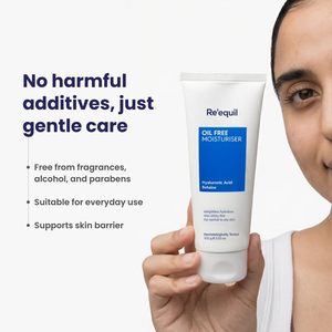 Crème hydratante sans huile RE EQUIL avec acide hyaluronique et bétaine |   Hydratant léger pour peaux grasses/combinaisonnelle |   100 g - Product Image 5