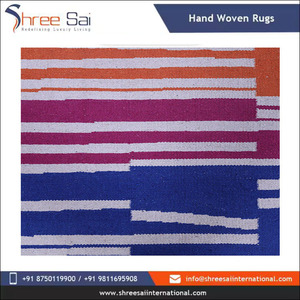 Juegos de alfombras de 100% algodón hechas a mano con diseño Kilim de buena calidad, Compre alfombras de yute indio para exteriores bordadas a precio mayorista - Product Image 4