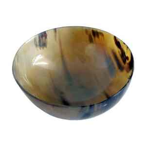Hand Painted Natural bowl Buffalo Horn Polished Carved <b>Small</b> Luxury Eco-Friendly Vintage Party Hot Selling Decorative Bowl - Product Image 2