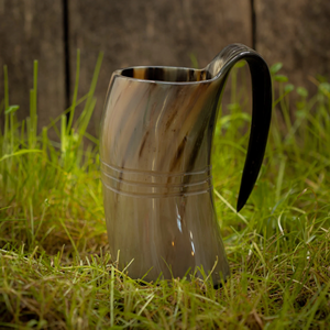 Handmade Eco-Friendly Buffalo Horn Viking Drinking Horn Mug with New Design for Beer and Coffee FAIZA CRAFT Brand - Product Image 2