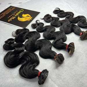 Wholesale Price All Color Body Wave Bundles Human Hair Extensions Super Double Drawn Raw Cuticle Aligned Human Hair - Product Image 1