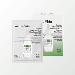 มาส์กหน้า- ผลิตภัณฑ์บำรุงผิวหน้าสไตล์เกาหลี Whatiforskin Collagen Madecassoside Micro Spicule 100 Essence Face Mask 10 แผ่น - Product Image 5