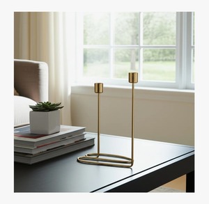 Modern <b>Brass</b> <b>Candlestick</b> Holder Cylindrical Design Elegant Home Decoration Durable Metal Finish At Best Price - Product Image 5