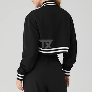 Competitive Price Hot Selling Women's Cropped Varsity Jackets Reliable Product Fashion Wear Winter Varsity Jacket Female - Product Image 4