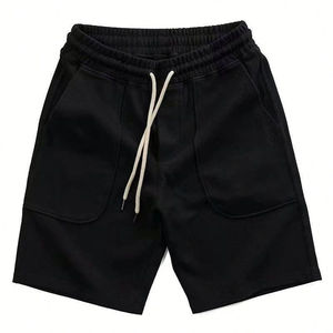 Custom Heavyweight Solid Eco-Friendly Cotton Fleece Oversized Streetwear <b>Shorts</b> OEM Manufacturer - Product Image 2