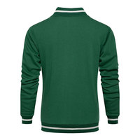 Survêtement personnalisé en coton, streetwear, vert, en molleton respirant, pour hommes, pour l'entraînement en salle de sport professionnel, vêtements décontractés tendance