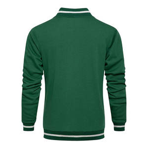 Conjunto Deportivo Premium para Hombre |   Chándal Deportivo Verde Esmeralda y Blanco Ártico |   Conjunto Deportivo Urbano con Cierre para Entrenamiento en el Gimnasio - Product Image 5