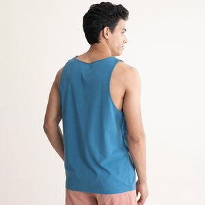 Débardeur de sport pour homme, nouvelle arrivée, sur mesure, en coton respirant, vêtements de sport pour homme, débardeur bleu pour homme en solde - Product Image 5