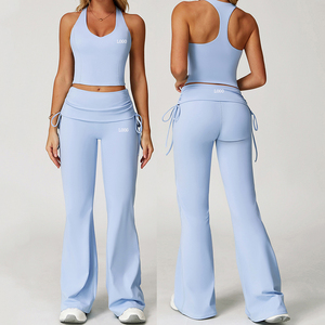 Ensemble 3 pièces de vêtements de sport pour femmes, taille haute, respirant, sans couture, en Spandex/Nylon 220g, comprenant Leggings, Veste de sport et Yoga - Product Image 5