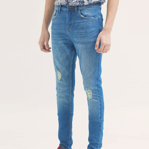 Pantalones Vaqueros para Hombre de Último Diseño y Mejor Calidad, Corte Regular Informal, Estilo Urbano, Denim Sólido Transpirable, OEM - Product Image 3