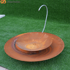 Fuente de Agua Decorativa de Acero Corten Rojo Oxidado para Jardín, Estilo Moderno y Lujoso, 100cm/Personalizable - Product Image 6