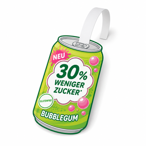 Bubblegum Flavor Carbonated Drink Readymade Soda Beverage Bottle Pack Fruity Soft Drink for Retail <b>Shelf</b> Wobbler - Product Image 1
