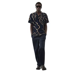Men’s Regular Fit Printed Short Sleeve Casual Shirt Lightweight Breathable Summer Button <b>Down</b> Fashion Shirt - Product Image 4