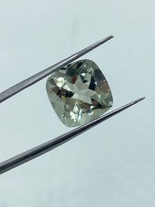 Natural Top Quality Green Amethyst Gemstone Loose Stone 7.38Carat 12MM <b>Cushion</b> Cut Green <b>Colour</b> For Jewelry Making - Product Image 1
