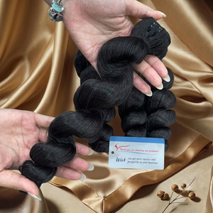 Extensiones de cabello humano virgen natural de 8-32 pulgadas, ondas sueltas, paquetes de cabello virgen natural, paquetes de cabello camboyano virgen natural. - Product Image 4