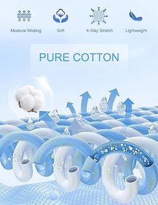 เสื้อยืดแขนยาวสีขาวสำหรับผู้ชาย ทรงปกติ คอกลม ผ้าฝ้ายเจอร์ซีย์ สีพื้นลำลอง มีกระเป๋าหน้า ผ้าฝ้ายแท้ - Product Image 6