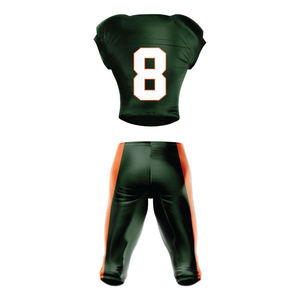 Ensemble d'uniformes de football personnalisés avec numéros imprimés, équipement complet de football américain, maillot et pantalon. - Product Image 6