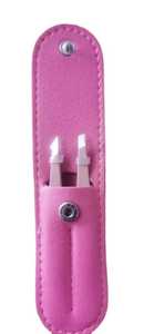 <b>Pink</b> Stainless Steel Pointed Tip Eyebrow Tweezers <b>Set</b> Durable Modern Grooming <b>Tools</b> - Product Image 5