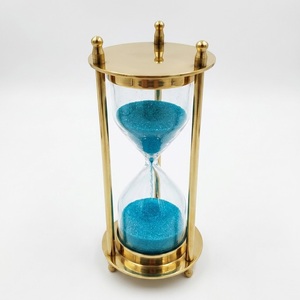 Luxury Metal Brass <b>Sand</b> <b>Timer</b> Hourglass Customizable Decorative Sandglass 30 60 Minute for Meditation Wedding and Corporate - Product Image 3
