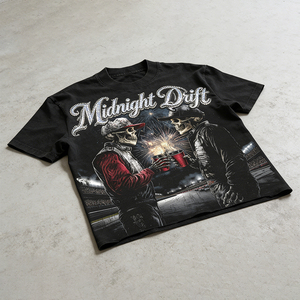 T-shirt Oversize Vintage en Coton 100% Écologique Lavé à l'Acide, Manches Courtes, Style Hip Hop Rapper 2023 - Product Image 3