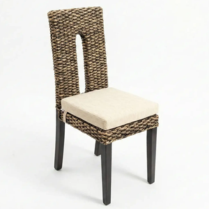 Juego de Comedor Interior Tradicional ARIA de 7 Piezas con Sillas de Jacinto de Agua Tejidas a Mano, Ecológico y Duradero - Product Image 2