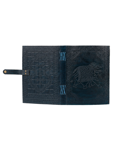 Diario Vintage Azul Hecho a Mano en India con Cierre de Botón a Presión, Cuaderno de Escritura con Encuadernación India, 7x5 Pulgadas, Venta al Por Mayor - Product Image 4