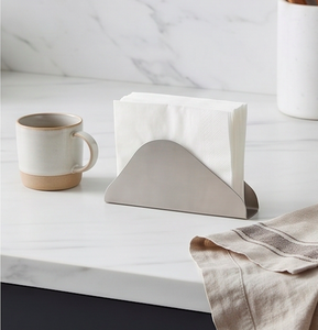 Elegante Servilletero Metálico con Acabado Plateado, Ideal para Mesas de Comedor en Restaurantes, Almacenamiento de Servilletas con Estilo - Product Image 3