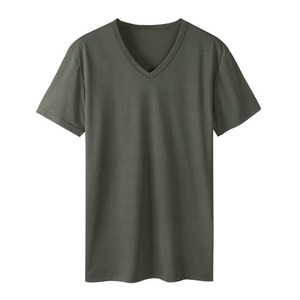 T-shirts pour hommes grande taille à prix abordable, design simple, épaules tombantes, 100% coton biologique, emballage personnalisé, grossiste - Product Image 5