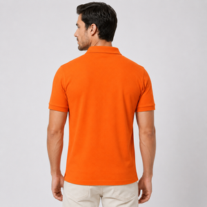 Camiseta Personalizada para Hombre, de Algodón, Manga Corta, con Logotipo Bordado en la Parte Delantera, 220g, Transpirable, para Golf, Casual, Uniformes de Equipo, Venta al Por Mayor - Product Image 4