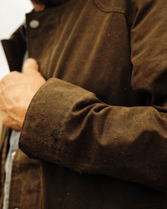 Veste de chasse camouflage softshell à étiquette privée, finition huilée, imperméable, coupe-vent, veste de chasse d'extérieur - Product Image 5