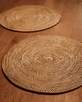 Sets de table en rotin tressés à la main, écologiques et durables, pour la cuisine et la salle à manger, vente en gros, origine Vietnam