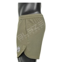 Blaze Fight Wear Fabricant Short de musculation respirant 2 en 1 avec poche intérieure Short de course pour homme