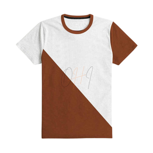 T-shirt Homme Personnalisé Bicolore Oversize Respirant 320g Coton Premium Décontracté Streetwear Manches Courtes Tie-Dye Vente en Gros - Product Image 3