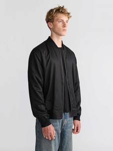 Blouson bomber marron zippé pour homme avec col et poignets côtelés, style streetwear décontracté - Product Image 4