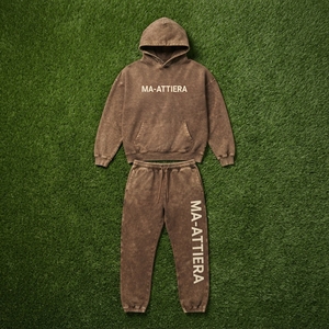 Conjunto de Sudadera con Capucha Oversize y Pantalones Jogger de Algodón Lavado Personalizado para Mujer, Chándal Casual de Forro Polar Estilo Urbano OEM ODM - Product Image 6