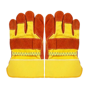 High Performance Mechanic Safety <b>Gloves</b> Synthetic Leather 4-Way Fabric Anti-Heat Anti-Cut Protection Good Quality Hand - Product Image 6