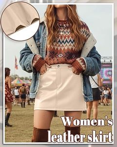 Jupe courte en cuir taille haute pour femme, coupe ajustée, sexy, fabrication sur mesure, OEM, ODM, fournisseur de vêtements en gros - Product Image 2