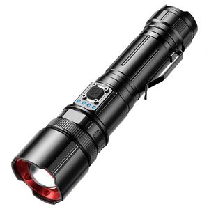 CITICITY Flashlights High Lumen <b>Rechargeable</b>, <b>LED</b> Tactical Flashlight with Clip 5 Modes Portable Zoom for Camping Hiking - Product Image 1