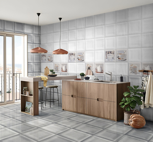 Carreaux muraux en porcelaine émaillée sculptée grand format supérieur 600x1200 – Solution de revêtement pour façade de bâtiment commercial de luxe - Product Image 1
