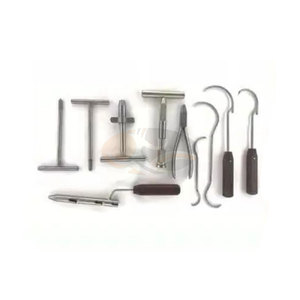 Ensemble d'instruments chirurgicaux orthopédiques en acier inoxydable, tende-fil manuel et passe-fil, 10 pièces, qualité supérieure, certifié CE - Product Image 4