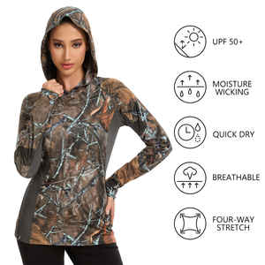 Vêtements de pêche de haute qualité en matériau recyclé respectueux de l'environnement, protection UV UPF50+, évacuation de l'humidité, sweat-shirt à manches longues pour hommes avec masque - Product Image 3