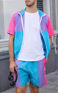 Conjunto Deportivo Vintage para Hombre, Estilo Años 80 y 90, Chaqueta Cortavientos, Traje Deportivo, Ropa de Discoteca - Product Image 5