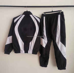 Conjunto Cortavientos Transpirable para Hombre 2025, Estilo Vintage con Lavado Ácido, Ligero, Manga Larga, Cuello Redondo, Reflectante, Diseño de Dos Piezas - Product Image 3