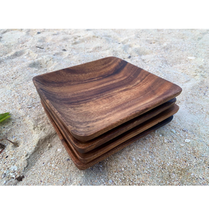 Colección de Platos de Madera Natural, Platos de Madera para Cenas Rústicas de la INDIA por HANNAN HANDICRAFT - Product Image 2