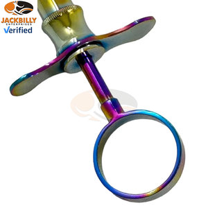 Seringue dentaire Jackbilly de haute qualité 1,8 CC, manuelle, type CW, auto-aspirante, pour injection d'anesthésie, finition arc-en-ciel, en acier inoxydable - Product Image 4
