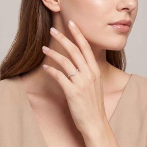 10K Rose Gold Lab Grown Diamond Wedding Band 0.30 CTW Modern Bridal <b>Ring</b> Fine Jewelry Design for <b>Couples</b> - Product Image 5