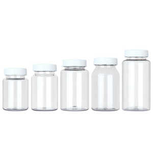 Botella Transparente de Alta Calidad, Ecológica, para Medicamentos de Mascotas, de Plástico, con Cubierta Rayada con Serigrafía - Product Image 5