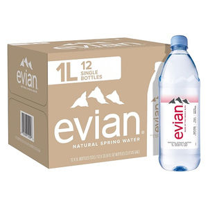 Agua Evian auténtica de Danone Waters, botellas de 330 ml, paquete de 24 cajas de exhibición para minibares de hotel y hostelería al por mayor - Product Image 3