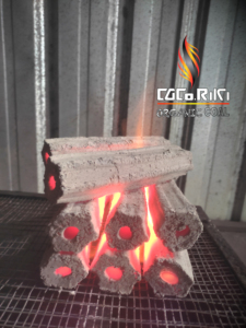 CGCo.RIKI Organic Coal Black Coconut Charcoal Hexagon Stick BBQ/Hooka/Bakhour Fuel with 2% Ash - Product Image 4
