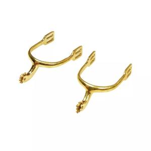 เดือยขี่ม้าแบบตะวันตกสำหรับมืออาชีพ พร้อมลวดลายดอกไม้เคลือบเงิน - Product Image 2